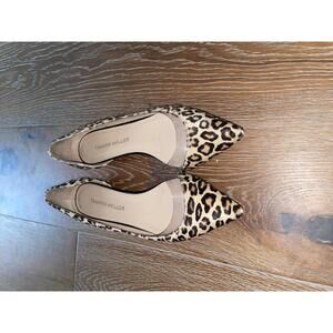 Tamara Mellon Leopard Print Pointed Toe Flats